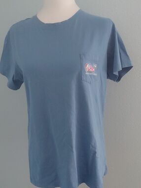 Vineyard Vines Slate Blue Short-Sleeve Pocket Tee